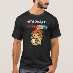T-shirt Mode Introverti Activé Mignon et Confortable