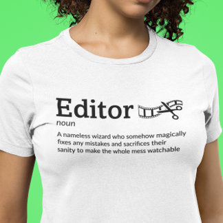 T-shirt Mode lumière de définition de l'éditeur - cinéaste