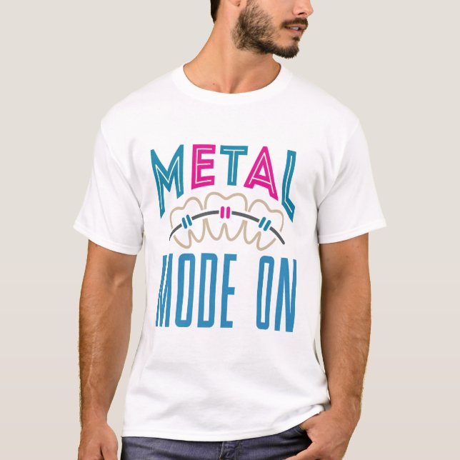 T-shirt Mode Métal Sur Orthodontiste Orthodontiste Portes (Devant)