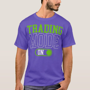 T-shirt Mode Négociation Sur Le Marché Stock Jour D'Invest