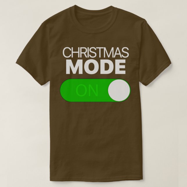 T-shirt Mode Noël Activé Basculement de l'Iphone Android (Design devant)