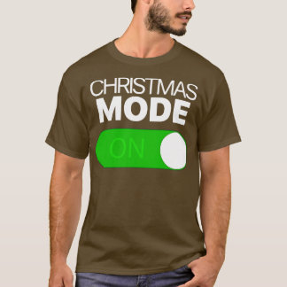 T-shirt Mode Noël Activé Basculement de l'Iphone Android