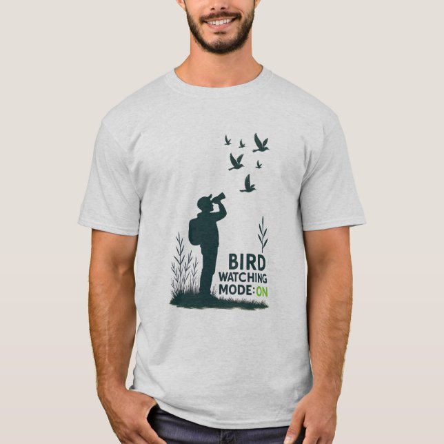 T-shirt Mode Observation des oiseaux : Activé (Devant)