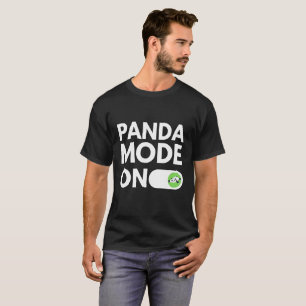 T-shirt Mode Panda Activé Interrupteur à Bascule Animal Mi