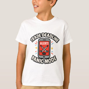 T-shirt Mode Panique Date Limite de Transaction Drôle Fant