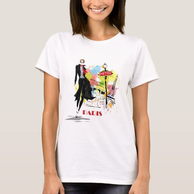 T-shirt Mode Paris - W1 (Devant)