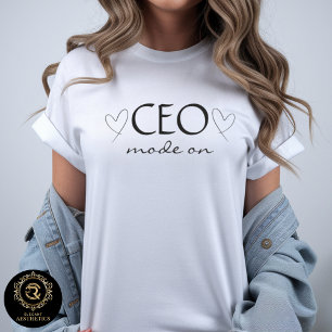 T-shirt Mode PDG Activé Citation de Patron Élégance Décont