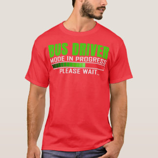 T-shirt Mode Pilote De Bus En Cours Drôle Devis De Concept