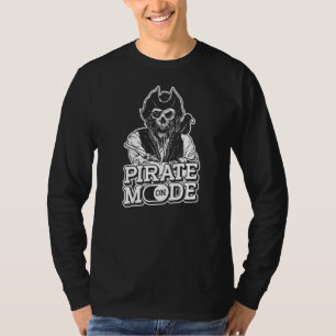 T-shirt Mode Pirate Activé Drapeau de Navire Pirate Océan