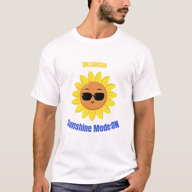 T-shirt Mode soleil ukrainien : ON (Devant)