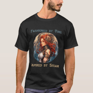 T-shirt Mode Steampunk Gears vintage
