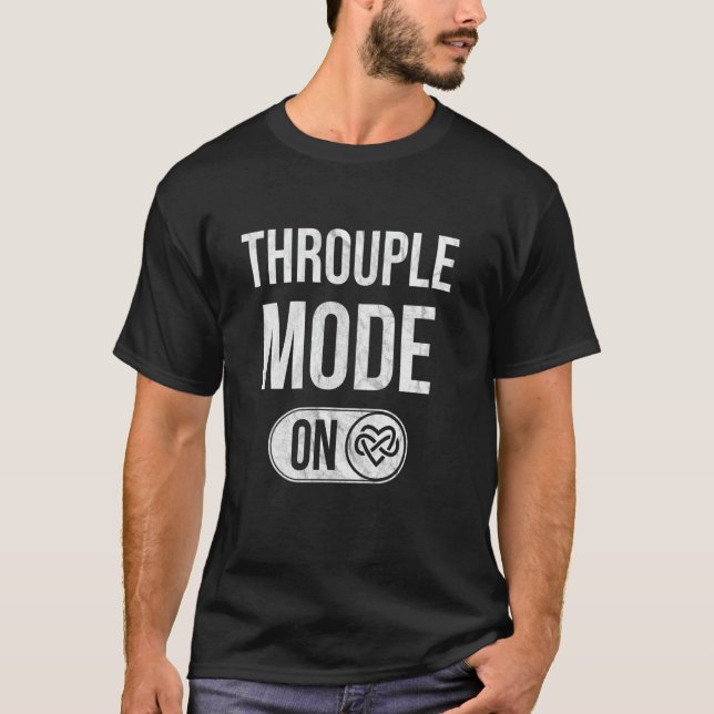 T-shirt Mode Throuple activé - Fierté polyamour Relation p (Devant)