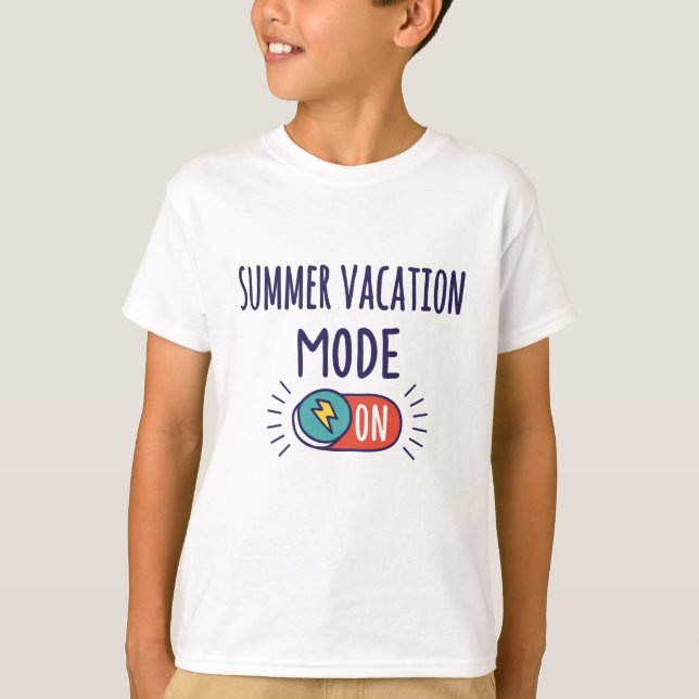 T-shirt Mode vacances d'été Activé (Devant)