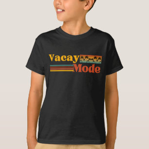 T-SHIRT MODE VACANCES PALMIER FAMILLE VACANCES 