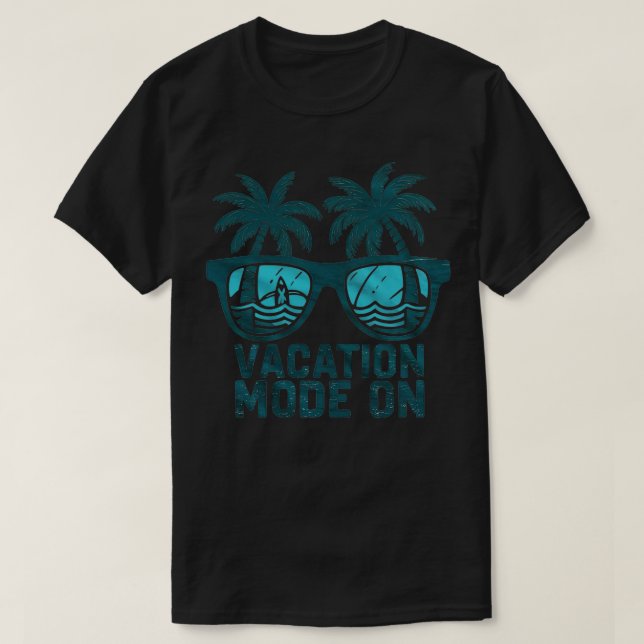 T-shirt mode vacances sur 1 (Design devant)