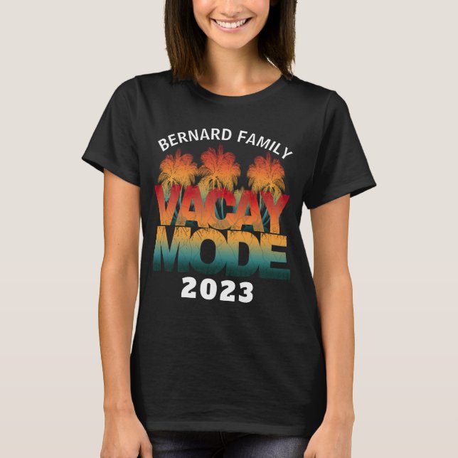 T-SHIRT MODE VACANCES VACANCES EN FAMILLE (Devant)