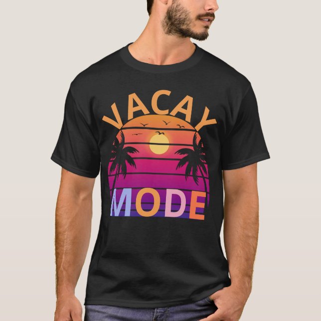 T-shirt Mode Vacay Activé Vacances Été (Devant)