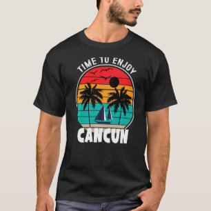 T-shirt Mode Vacay Temps Pour Profiter De Cancun Retro