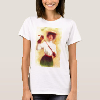 T-shirt Mode vintage du golf des femmes