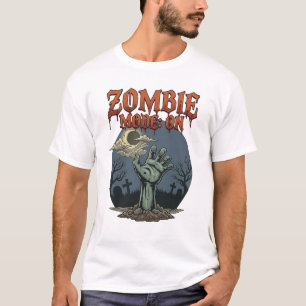 T-shirt Mode Zombie Halloween Main Lune Cimetière_1
