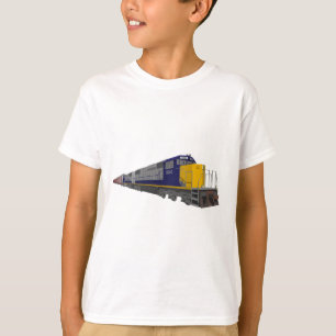 T-shirt modèle 3D : Train de fret : Chemin de fer :