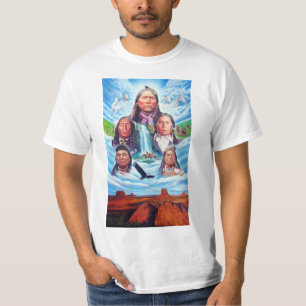 T-shirt Modèle amérindien moderne tendance