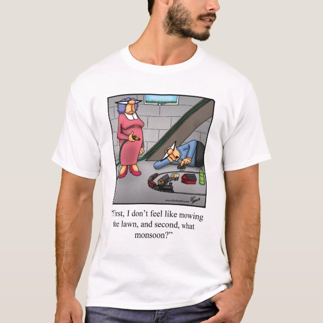 T-shirt Modèle amusant Tee - shirt Humour de train (Devant)