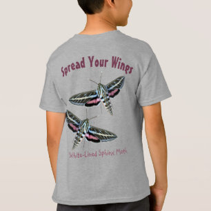 T-shirt Modèle arrière de la photo de l'insecte de papil