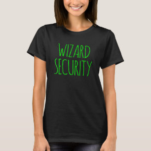 T-SHIRT MODÈLE COSTUME WIZARD SECURITY DÉCORATIONS MENUS