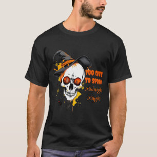 T-shirt Modèle crâne d'Halloween