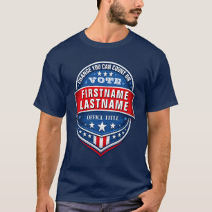 T-shirt Modèle de campagne électorale personnalisée