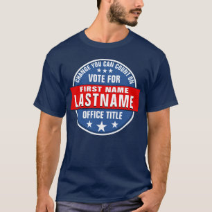 T-shirt Modèle de campagne personnalisé