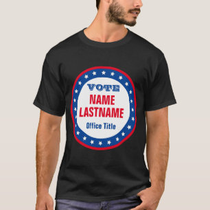 T-shirt Modèle de campagne personnalisée pour les élect