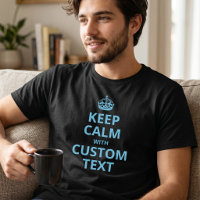 T-shirt modèle de citation personnalisée Keep Calm