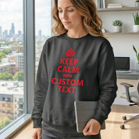 T-shirt modèle de citation personnalisée Keep Calm