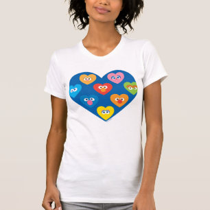 T-shirt Modèle de cœurs de la Saint-Valentin de Sesame Str