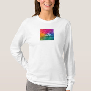 T-shirt Modèle de conception double face femmes long manch