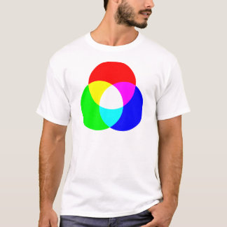 T-shirt Modèle de couleur de RVB