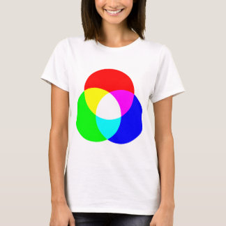 T-shirt Modèle de couleur de RVB