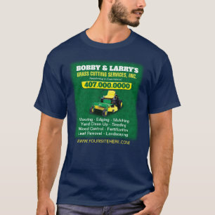 T-shirt Modèle de coupe de l'herbe d'entretien paysager D