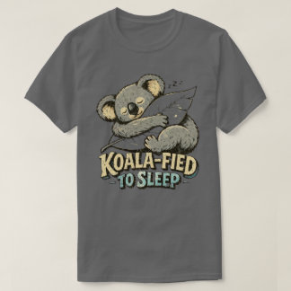 T-shirt Modèle de koala « Koala nourri jusqu'à l'endormiss