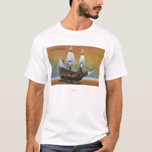 T-shirt Modèle de la fleur printanière dans la vue de Hall