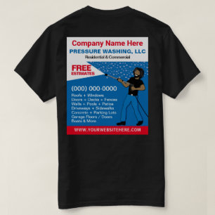 T-shirt Modèle de lavage et de nettoyage sous pression