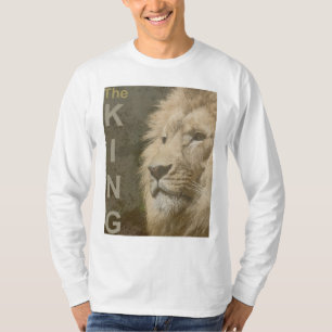 T-shirt Modèle de Lion moderne tendance blanc