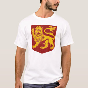 T-shirt Modèle de Lion Rampant Héraldique Vintage
