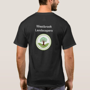 T-shirt Modèle de logos des chemises à paysages de haute