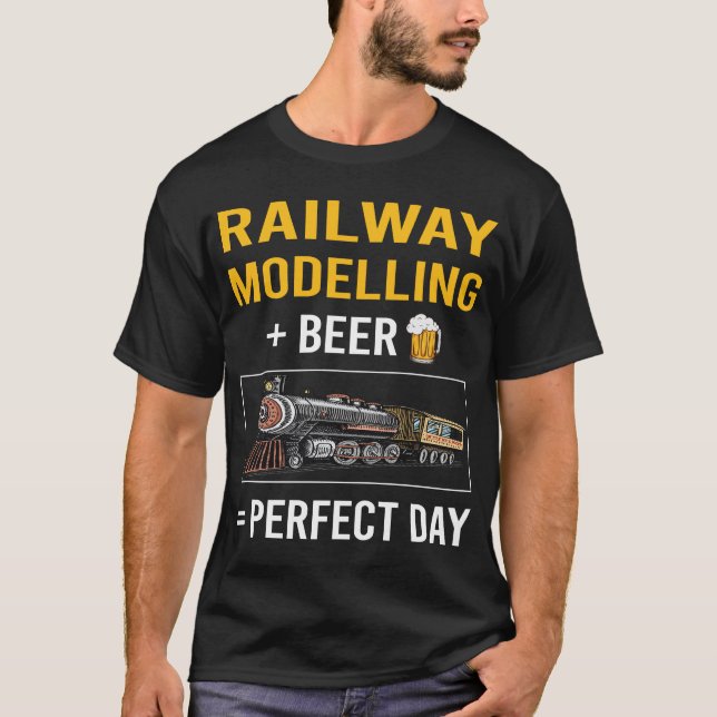 T-shirt Modèle de modélisation ferroviaire Trains ferrovia (Devant)