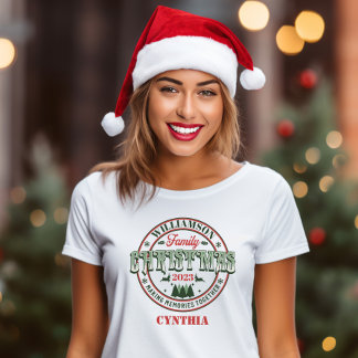 T-shirt Modèle de Noël vintage