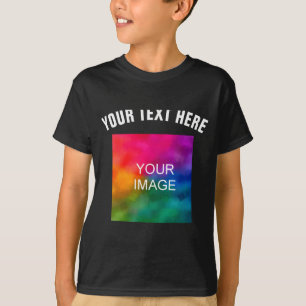 T-shirt Modèle de photo de téléchargement de texte Garçons