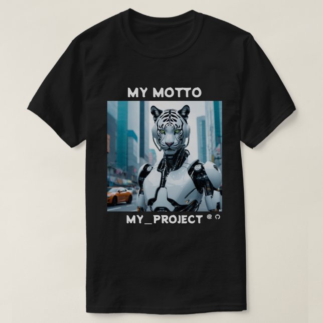 T-shirt Modèle de projet GitHub (Design devant)